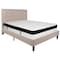 Flash Furniture Queen Platform Bed Set, Beige SL-BMF-19-GG - alternate 2